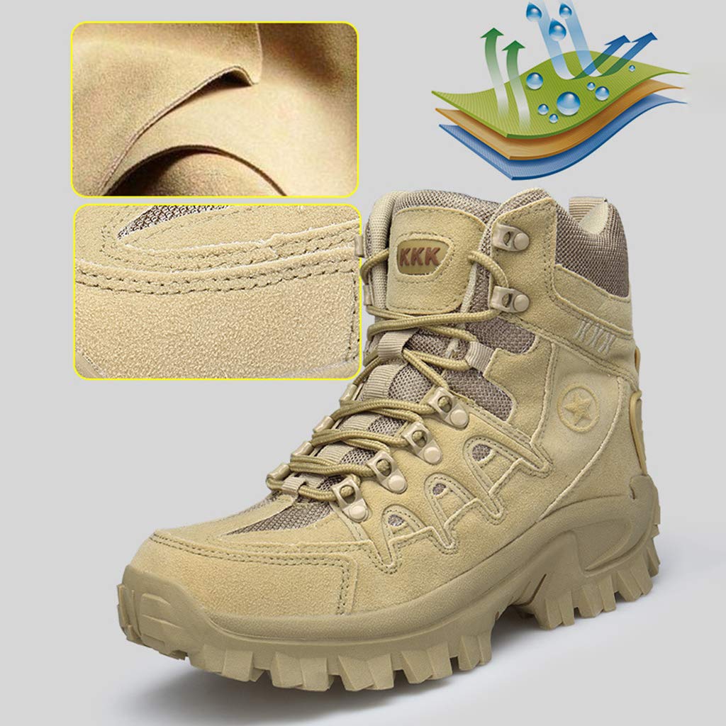 Men Outdoor Waterproof Non-Slip Hiking Boots Orthopedic Support Work Boots