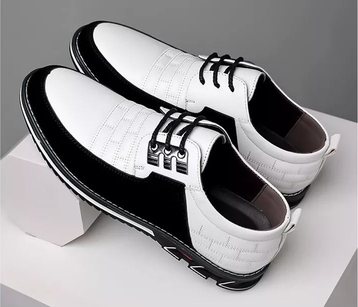 ??Hot Sale??��50% OFF ??Men Splicing Non Slip Business Casual Comfortable Leather Oxfords