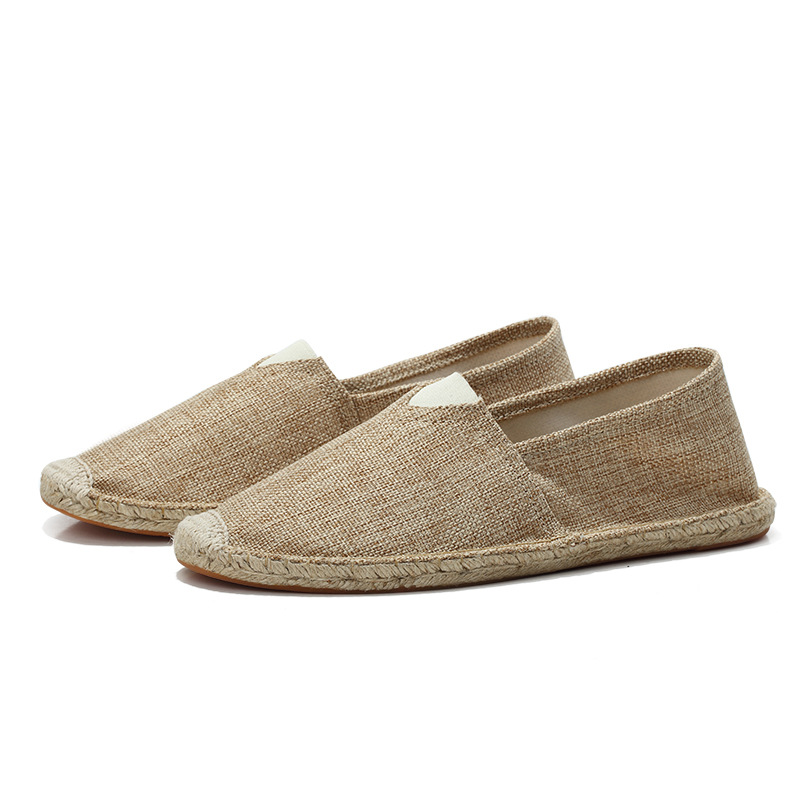 Vacation Espadrilles For Men, Canvas Slip-on Loafers with arch support