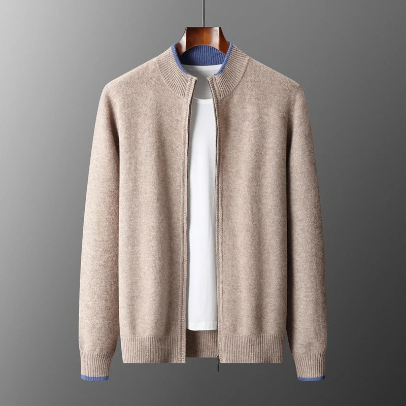 Men's Cashmere Zip Jacket