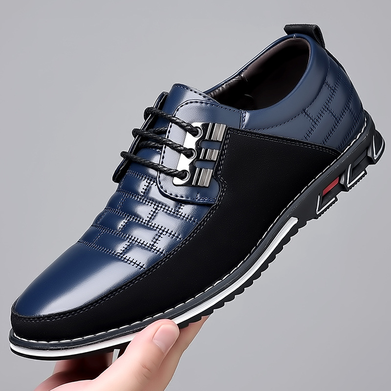 ??Hot Sale??��50% OFF ??Men Splicing Non Slip Business Casual Comfortable Leather Oxfords