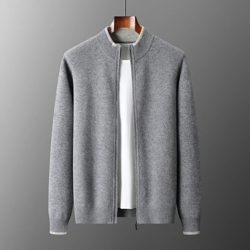 Men's Cashmere Zip Jacket