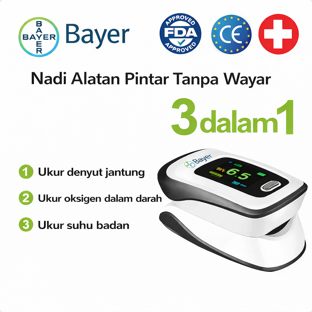 【12 dalam 1】Meter glukosa darah pintar bukan invasif terkini daripada Bayer