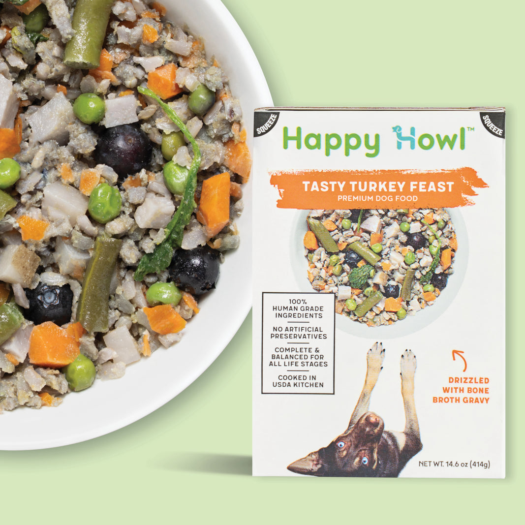 100% Human-Grade Dog Food Variety Pack, Natural Meals with Organic Turkey, Lamb & Beef