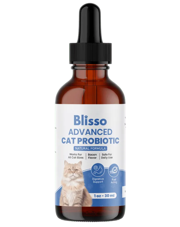 Blisso Advanced Cat Probiotic Drops, Gut & Kidney Support Digestive Supplement