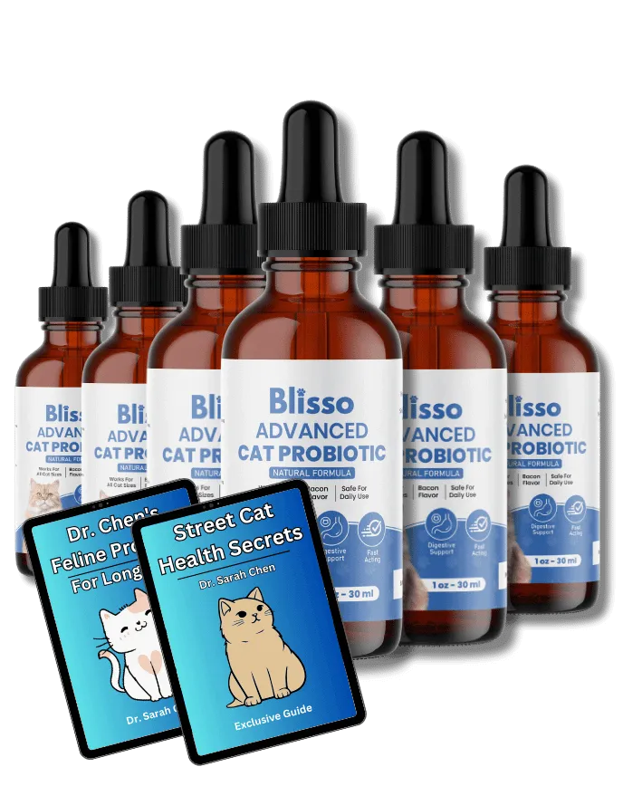 Blisso Advanced Cat Probiotic Drops, Gut & Kidney Support Digestive Supplement
