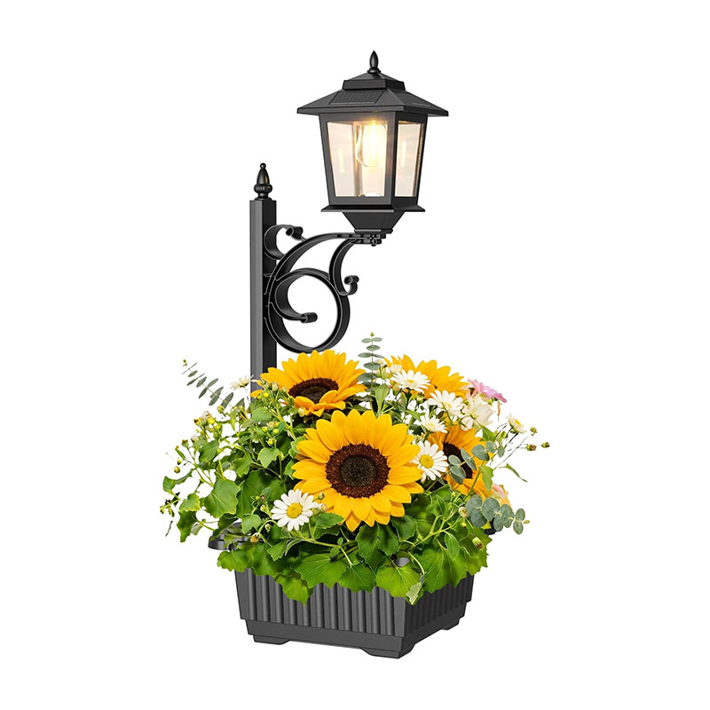 2 in 1 Solar Outdoor Flower Pots