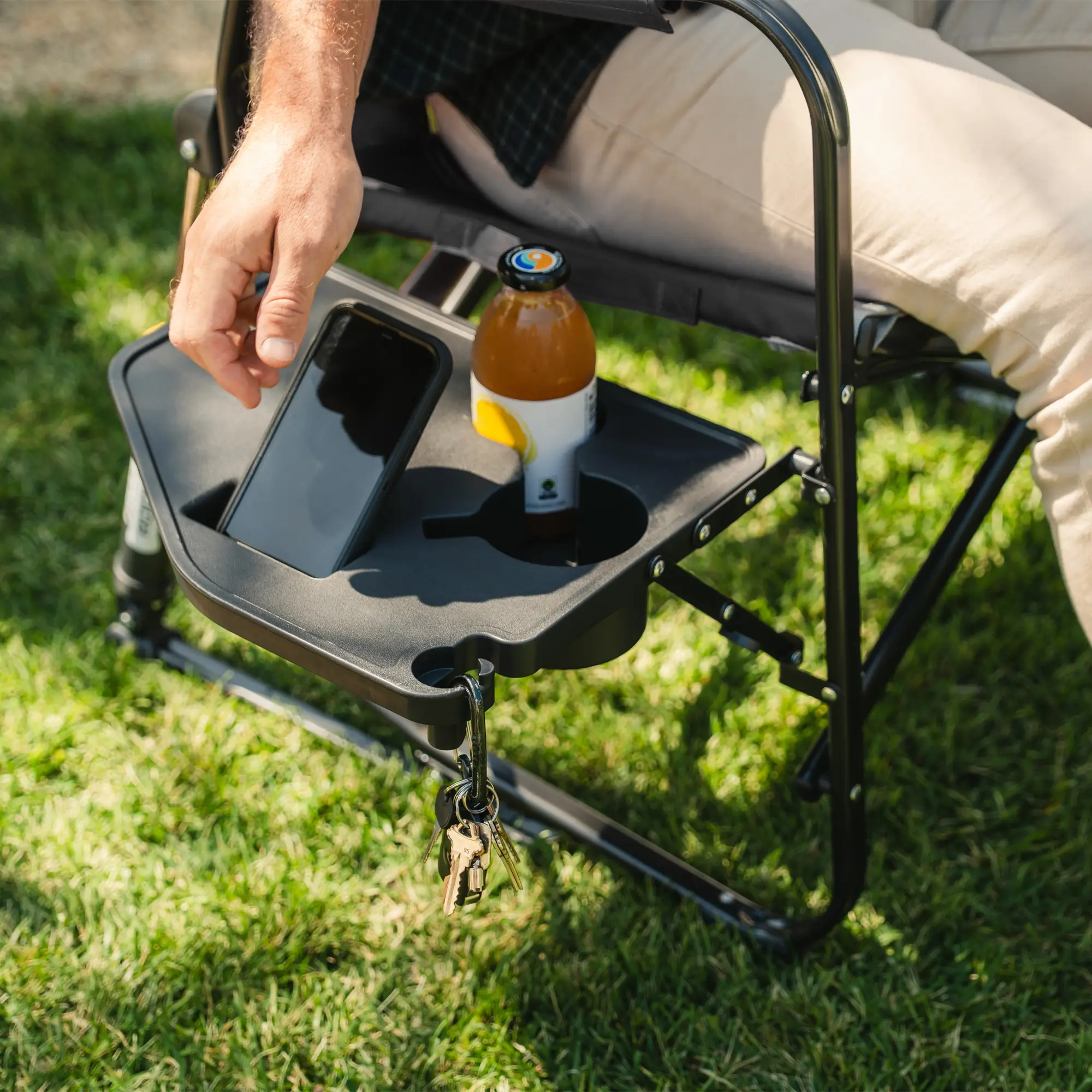 Buy 1 Get 1 Free - Foldable Rocking Chair With Side Table 