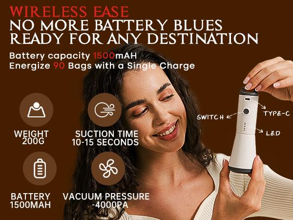 【Mother's Day Gifts ideas 】VACBIRD 2026 Upgraded X7 Cordless Vacuum Bag Set，Summer Vibes Vacuum Bags for Travel with Rechargeable  Pump, 15 Pack Carry-on Packing Bags for Luggage and Suitcase, Space Saver for Clothes and Clothing Travel Zipper Pouches