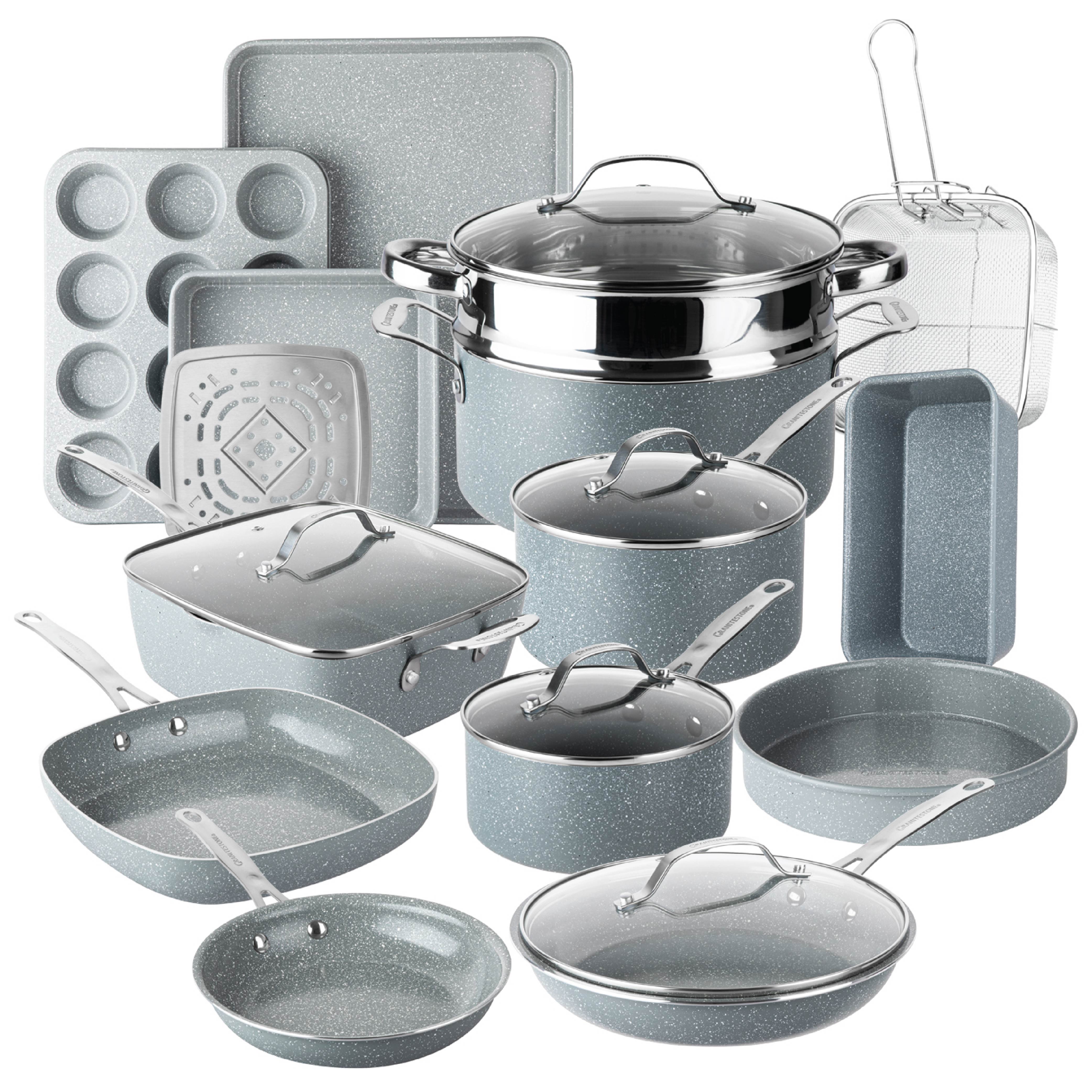 Granitestone Desert Collection 20 Piece Set with Utensils & Protectors