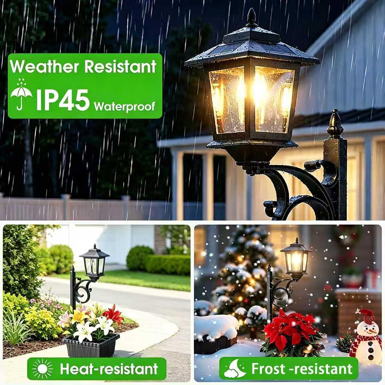 2 in 1 Solar Outdoor Flower Pots
