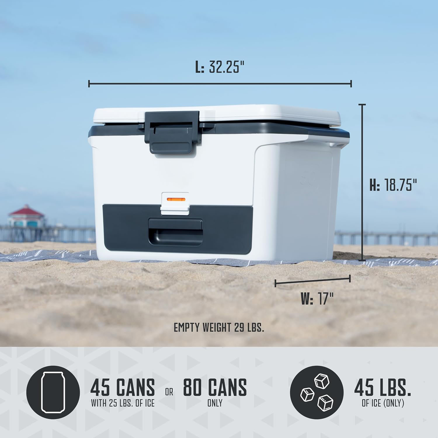 50qt Multifunctional Cooler With Dry Drawer