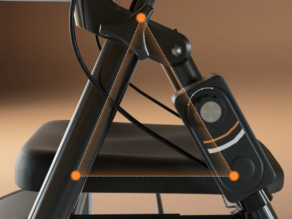 VOCIC Z63 Rollator with Adjustable Resistance - Speed Control Walker
