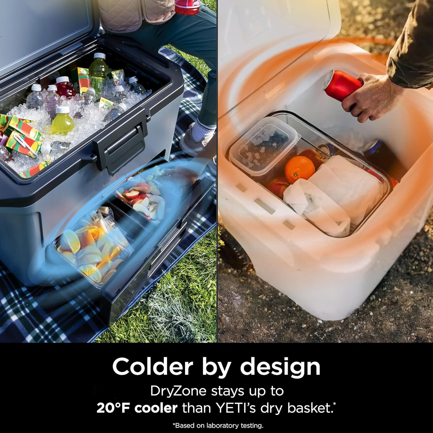 50qt Multifunctional Cooler With Dry Drawer