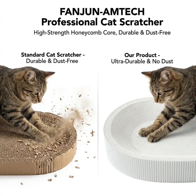 2-in-1 Cartoon Cat Scratcher Bed