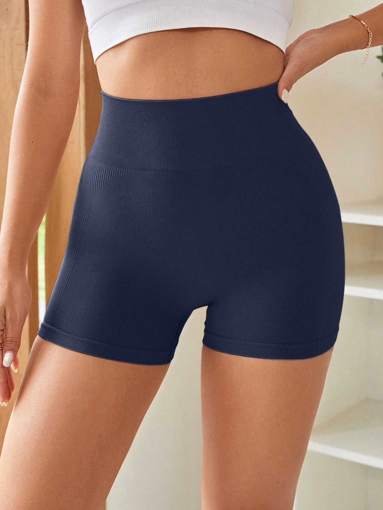 4-Pieces High Waist Tummy Control Side-Ribbed Butt-Lifting Seamless Knitted Shorts, Lightweighted Summer Shorts, Stretchy Womenswear Bottom Peachy Shorts 4-Pieces High Waist Tummy Control Side-Ribbed Butt-Lifting Seamless Knitted Shorts, Lightweighted Summer Shorts, Stretchy Womenswear Bottom Peachy Shorts