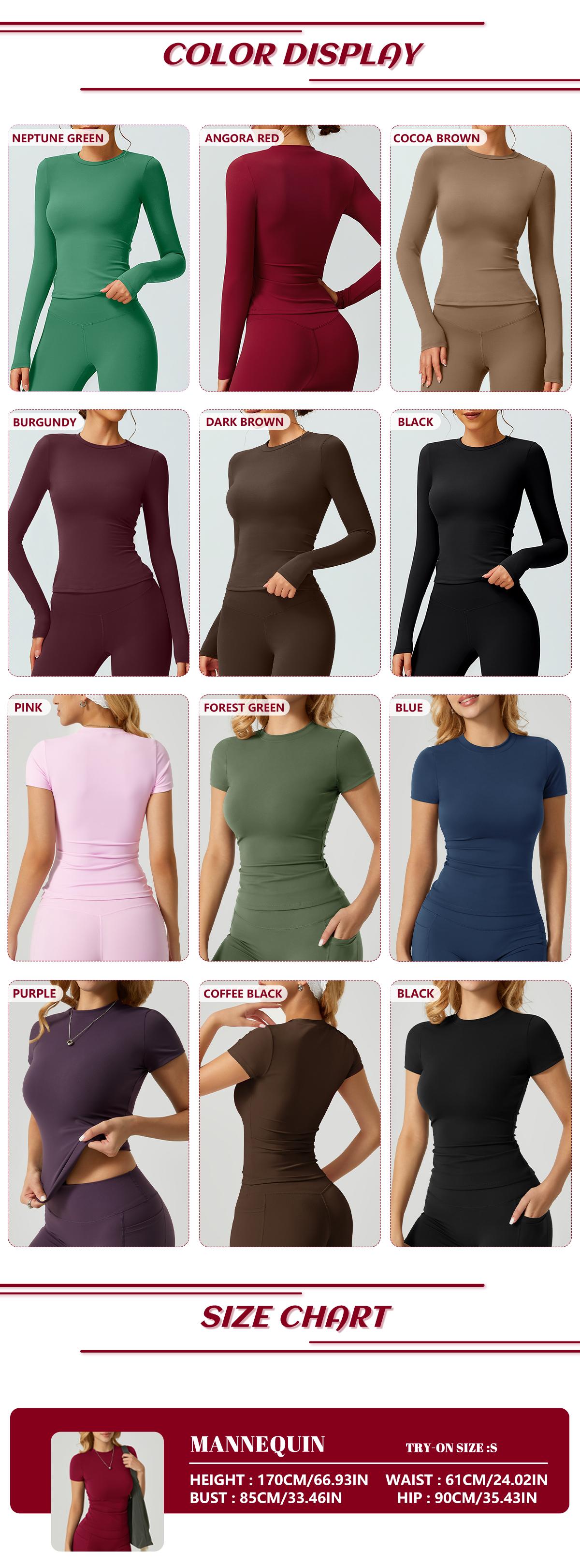 TimeOFF 5-Piece Solid Sports Tee Set Round Neck Slim Stretchy Ideal for Yoga Gym Workouts Women's Athletic Wear Sporty Style Clothes gym shirts workout tops oversized gym shirts Fitness Outfit,summerwins TimeOFF 5-Piece Solid Sports Tee Set Round Neck Slim Stretchy Ideal for Yoga Gym Workouts Women's Athletic Wear Sporty Style Clothes gym shirts workout tops oversized gym shirts Fitness Outfit,summerwins