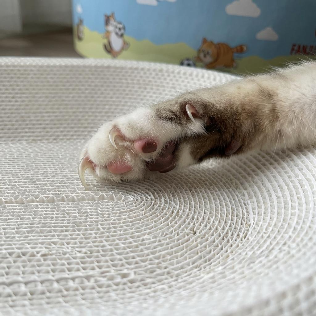 SummerVibes petlovers FANJUN-AMTECH 2-in-1 Cartoon cat scratcher bed,Play & Rest Design, No Paper Scraps, Wear-Resistant, Anti-Overturning, High-Hardness Plant Fiber Corrugated Paper, Plastic-Free, Safe Eco-Friendly Cool Cat Supply outdoorfun
