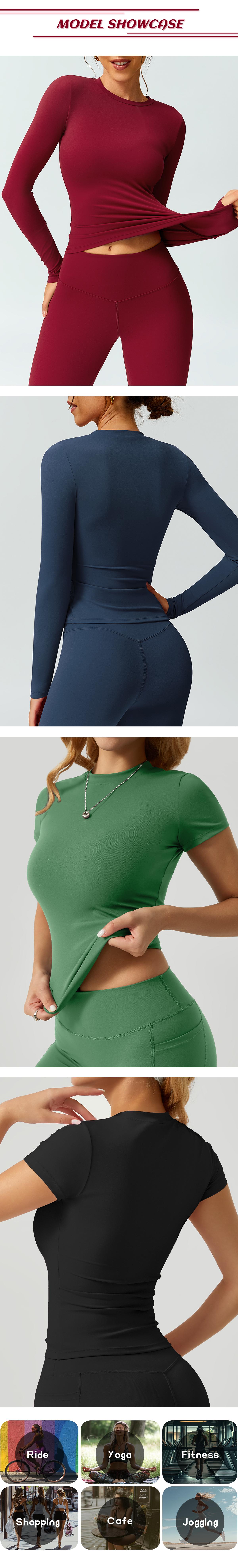 TimeOFF 5-Piece Solid Sports Tee Set Round Neck Slim Stretchy Ideal for Yoga Gym Workouts Women's Athletic Wear Sporty Style Clothes gym shirts workout tops oversized gym shirts Fitness Outfit,summerwins TimeOFF 5-Piece Solid Sports Tee Set Round Neck Slim Stretchy Ideal for Yoga Gym Workouts Women's Athletic Wear Sporty Style Clothes gym shirts workout tops oversized gym shirts Fitness Outfit,summerwins