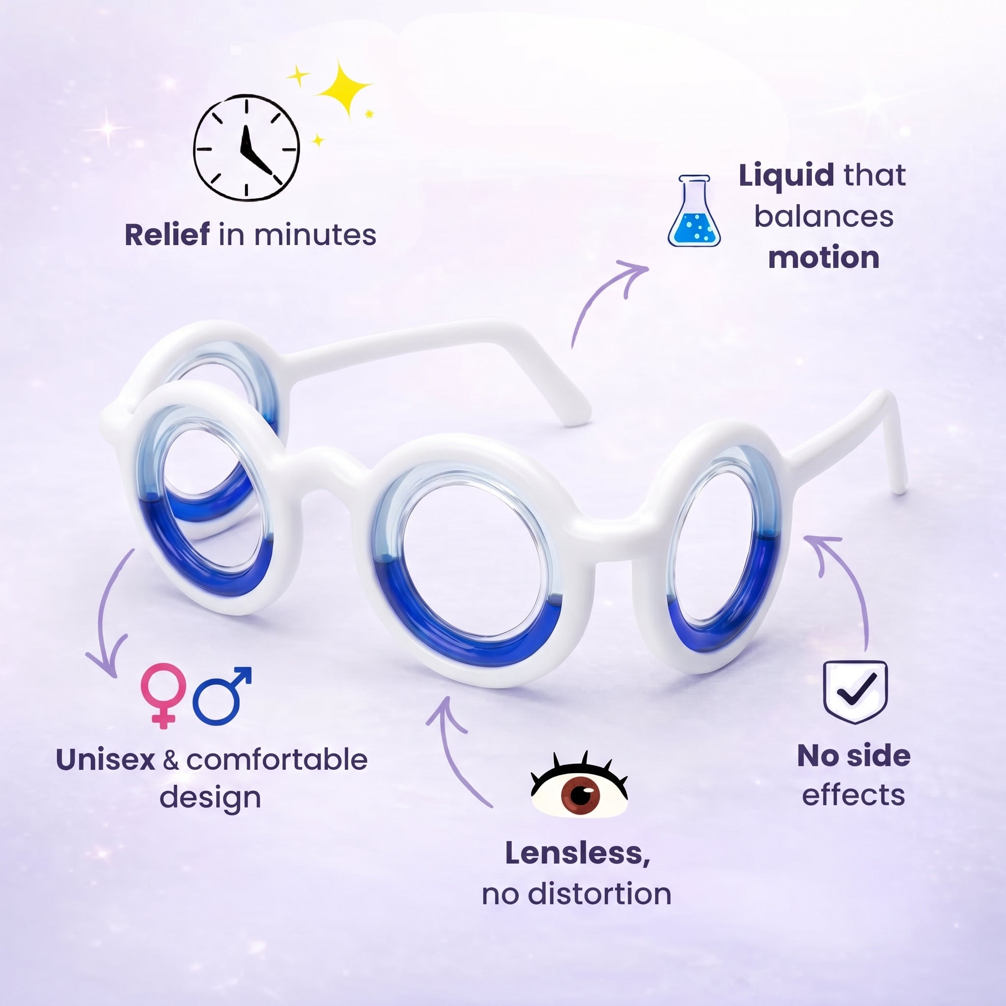 CalmMotion Relief Glasses
