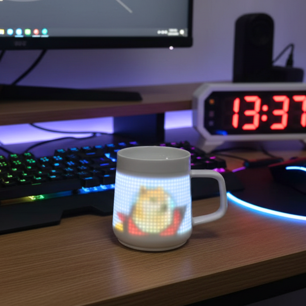 The Customizable Pixel Art LED Smart Mug