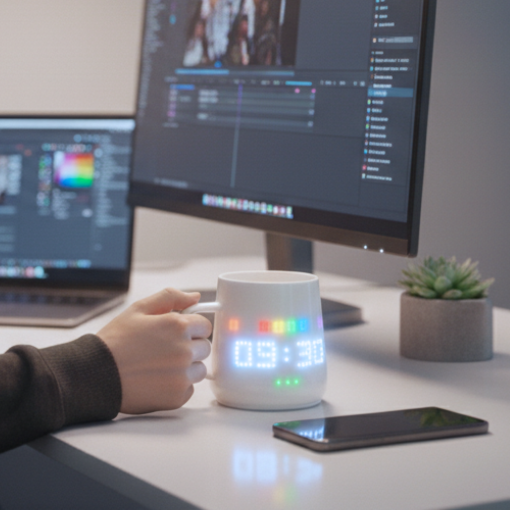 The Customizable Pixel Art LED Smart Mug