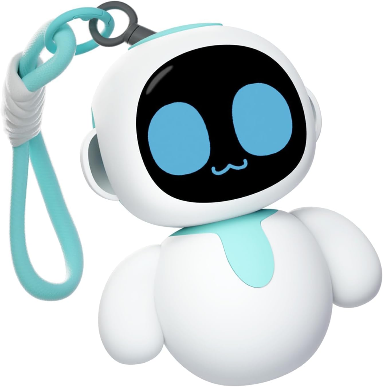 Eiliko Aquamarine – Tiny AI Charm Robot with Voice Chat, Emotional Responses, Themed Body Swap, Outfit-Matching, Perfect Companion for Couples, Best Friends & Kids