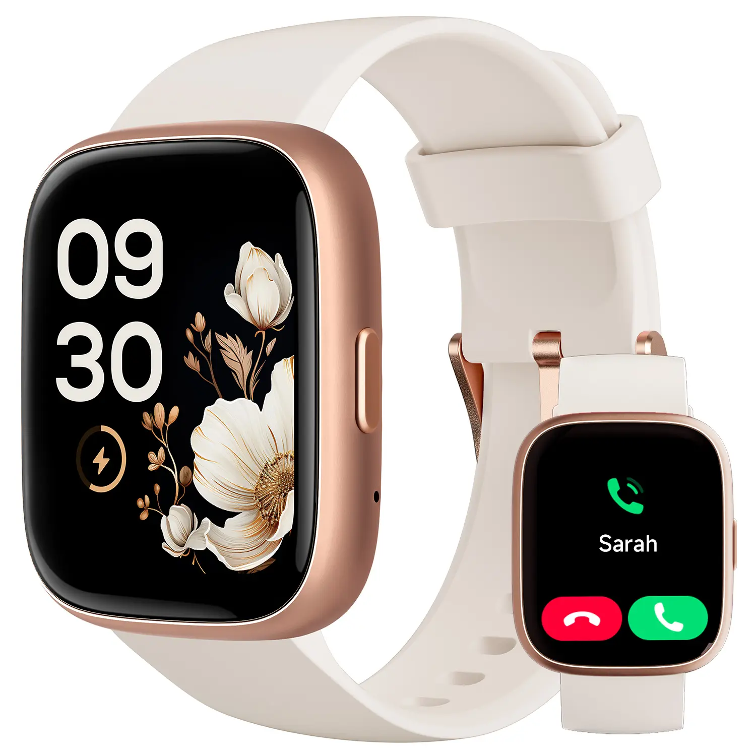 TOOBUR Smart Watch for Women Man, Fitness Tracker with Answer/Make Calls, Sports Watch with Sleep Monitor/100 Sports Models/IP68 Waterproof Pedometer, Smartwatch Compatible Android iOS