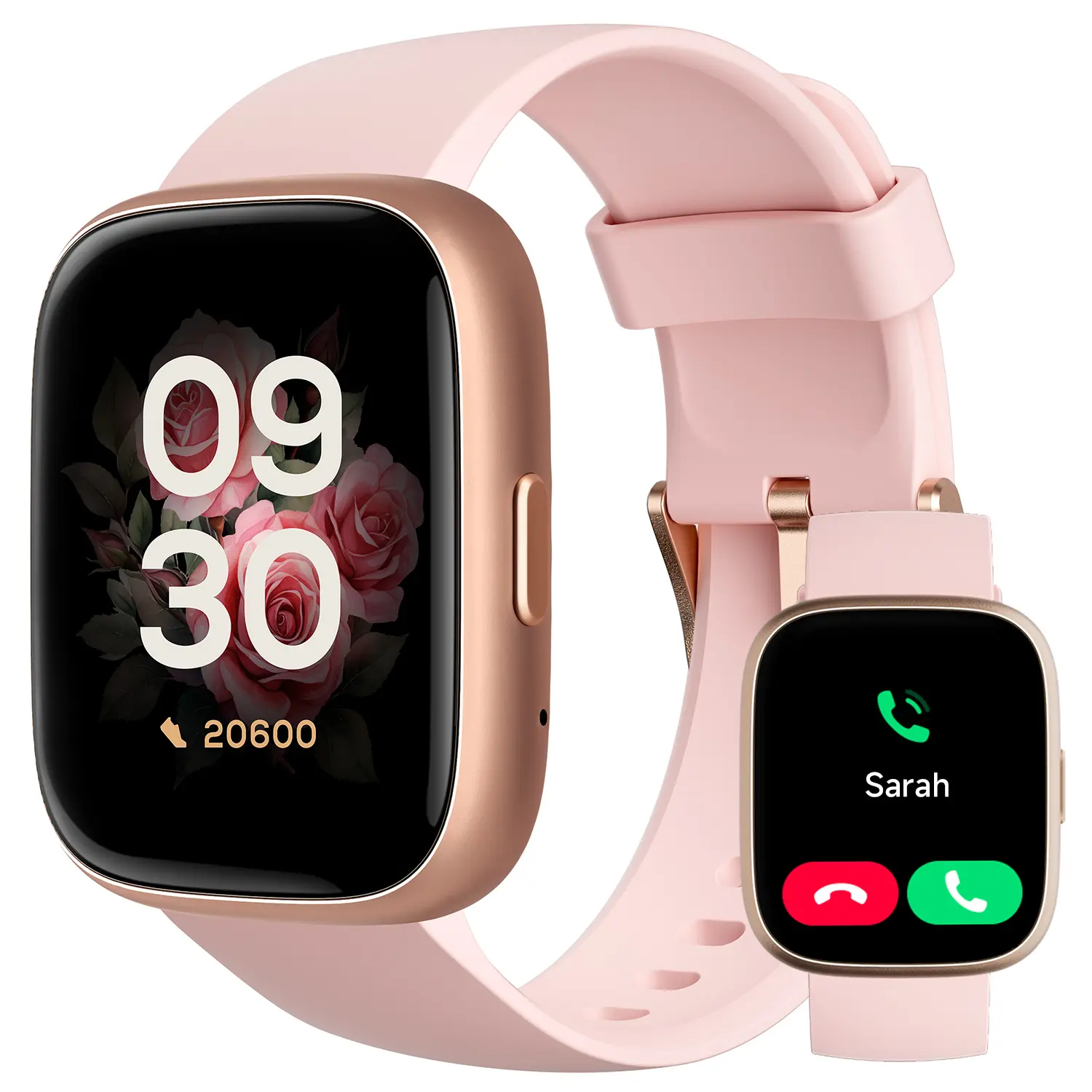 TOOBUR Smart Watch for Women Man, Fitness Tracker with Answer/Make Calls, Sports Watch with Sleep Monitor/100 Sports Models/IP68 Waterproof Pedometer, Smartwatch Compatible Android iOS
