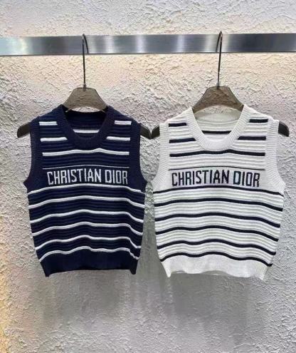 DD25SS Vest Striped Knit
