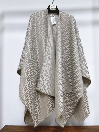 FEN 25SS Full printed tricolor shawl