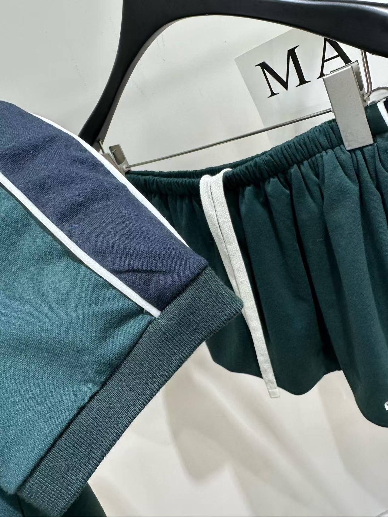 MM 2026SS Turtleneck dark green sports suit