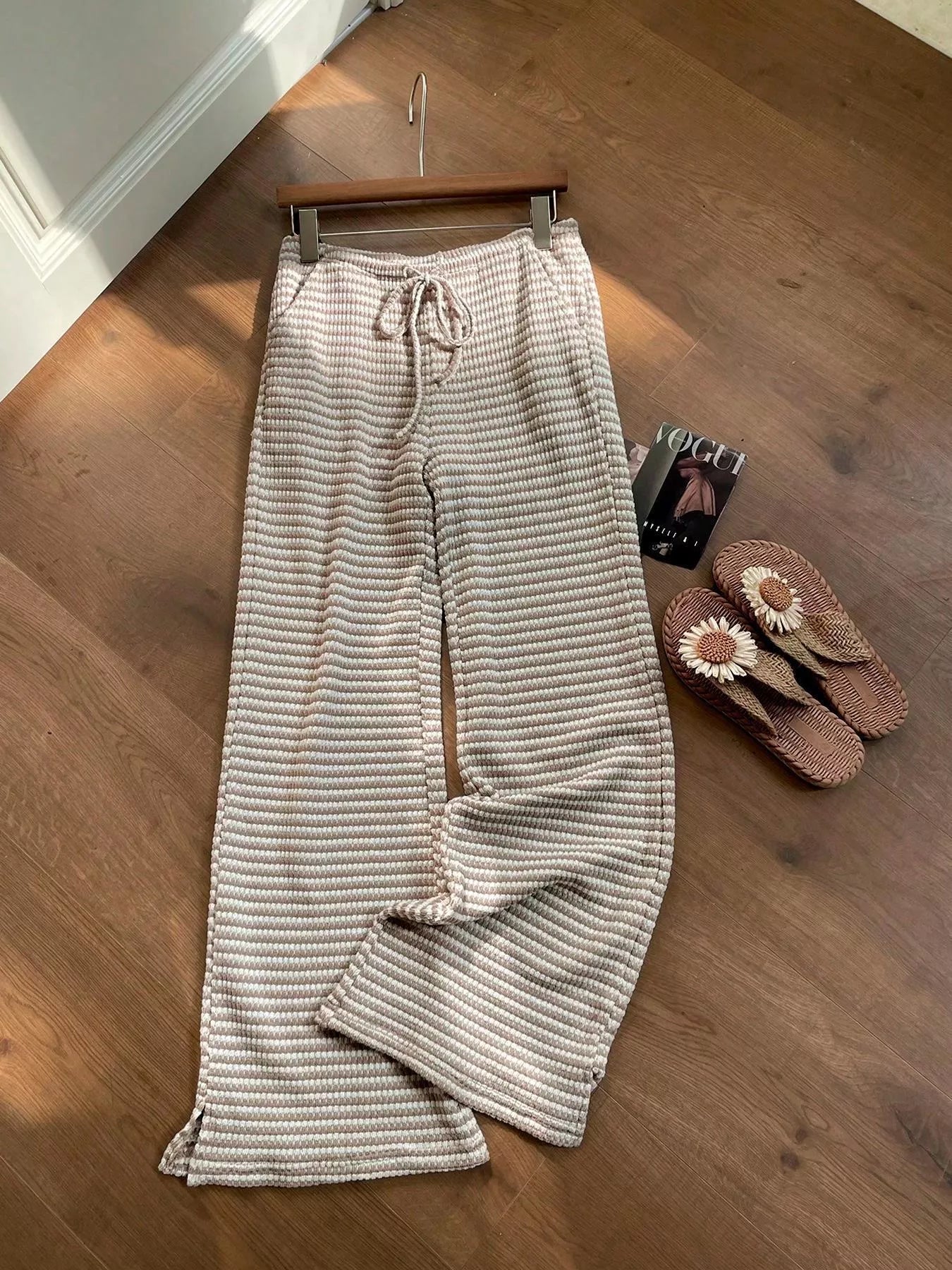 Hazel Blues® |  Drawstring Wide Leg Pants