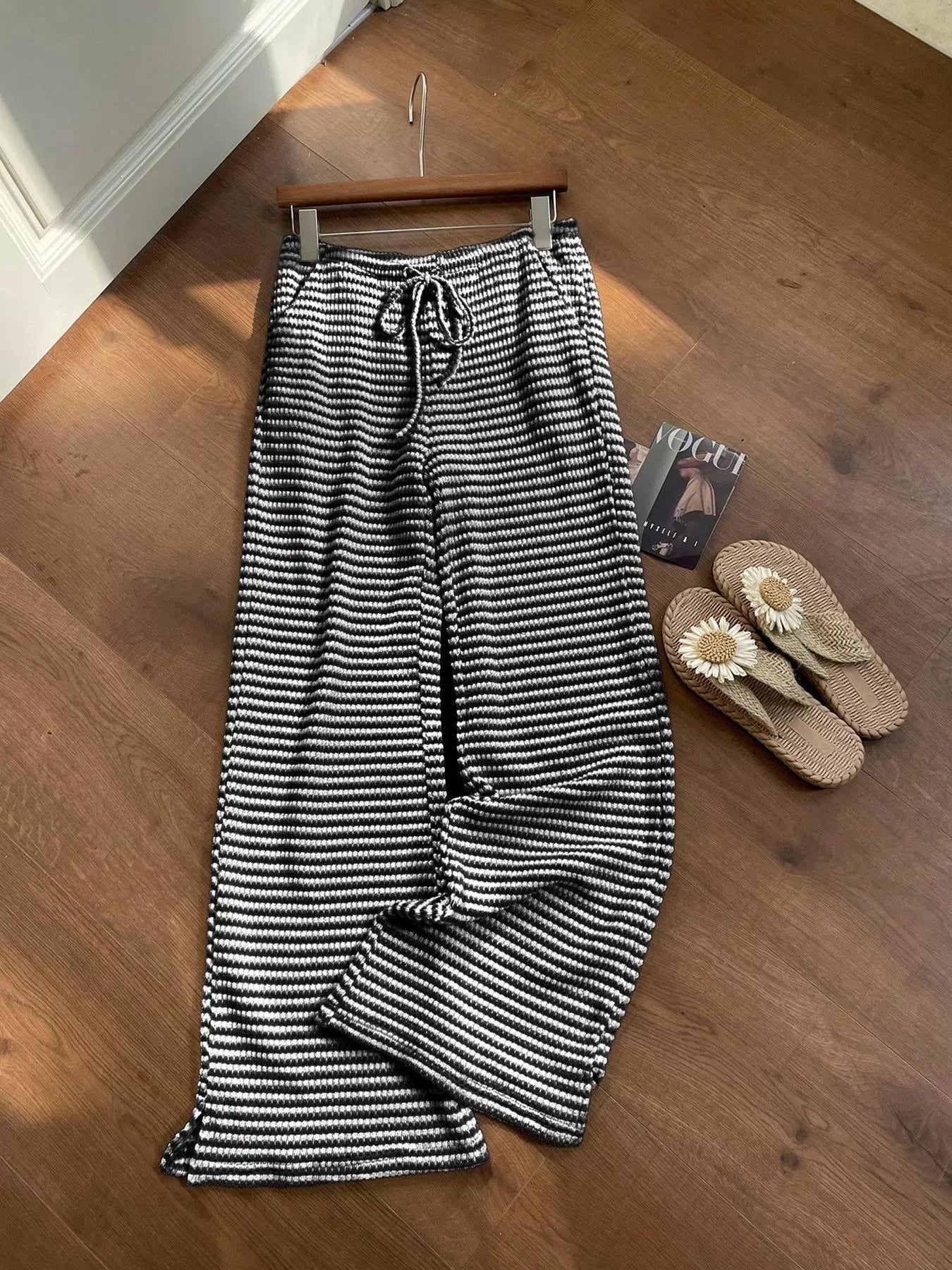 Hazel Blues® |  Drawstring Wide Leg Pants