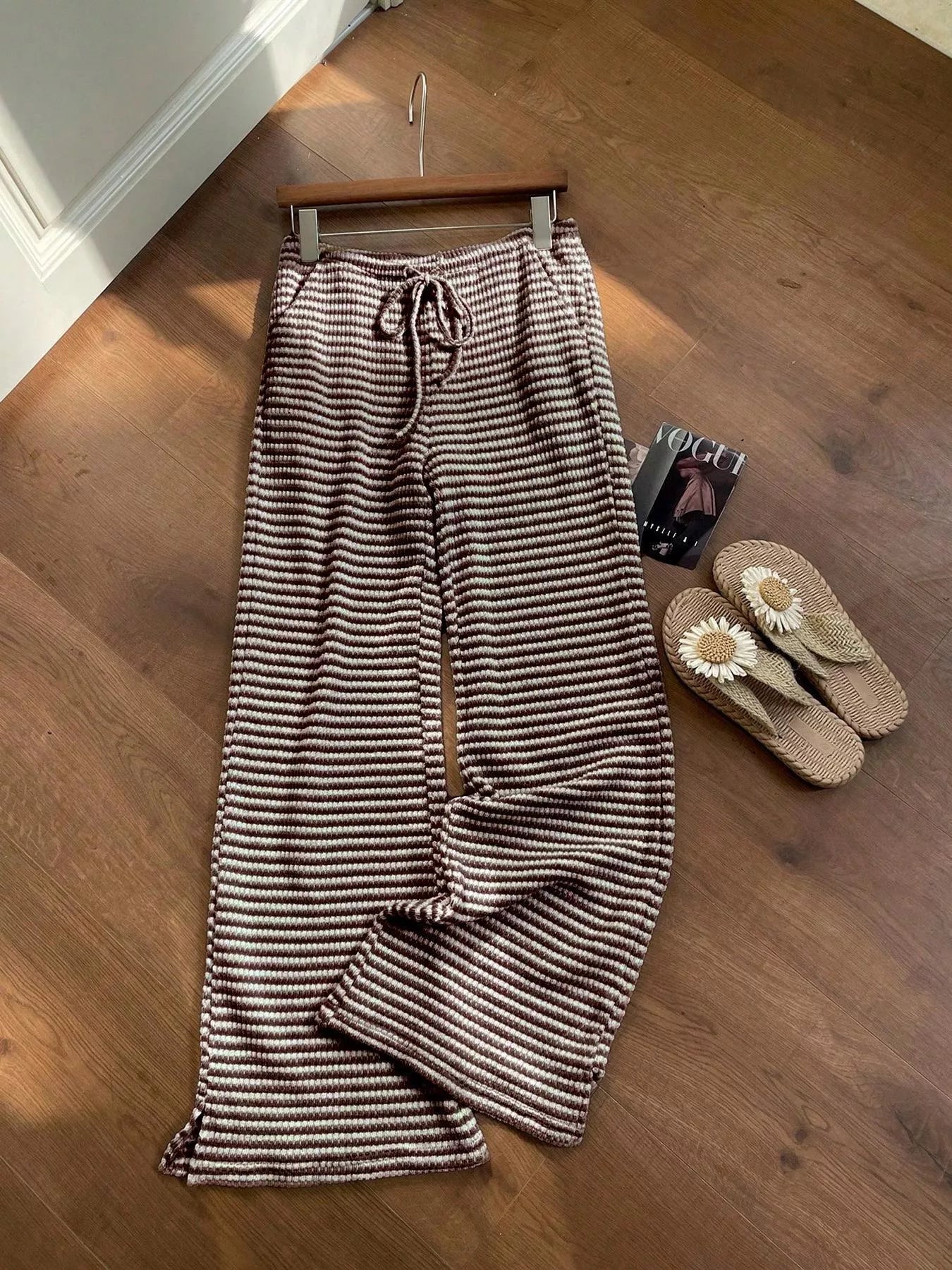 Hazel Blues® |  Drawstring Wide Leg Pants
