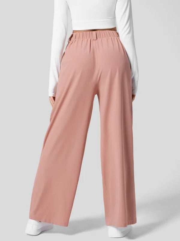 Blue Zone Planet |  Loose Wide Leg Pocket High Waist Pants