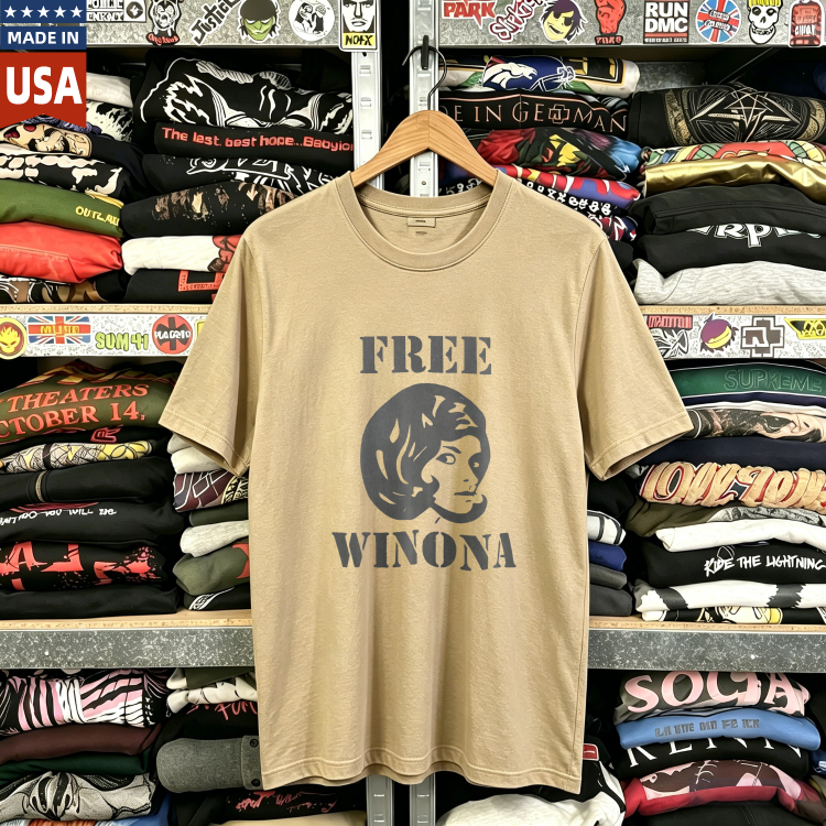 CozTee 90s Free Winona Ultra Rare Graphic T-Shirt