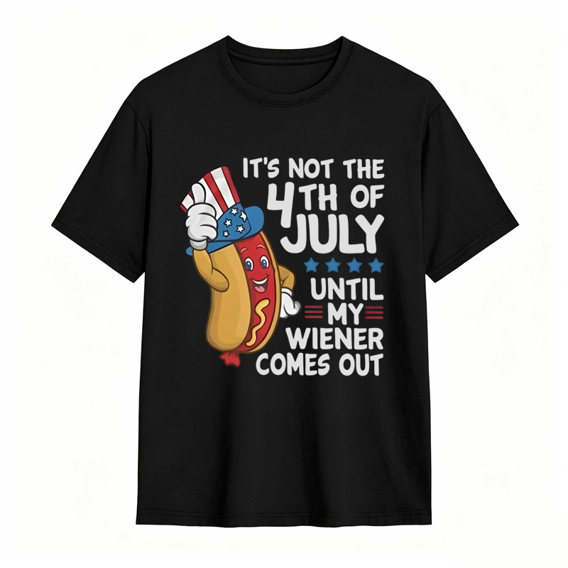 4th of July Funny Wiener Humor T-shirt