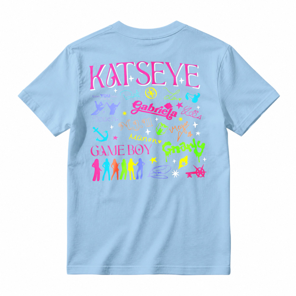Katseye Group Name And Member Names Graffiti Style Graphic T-shirt