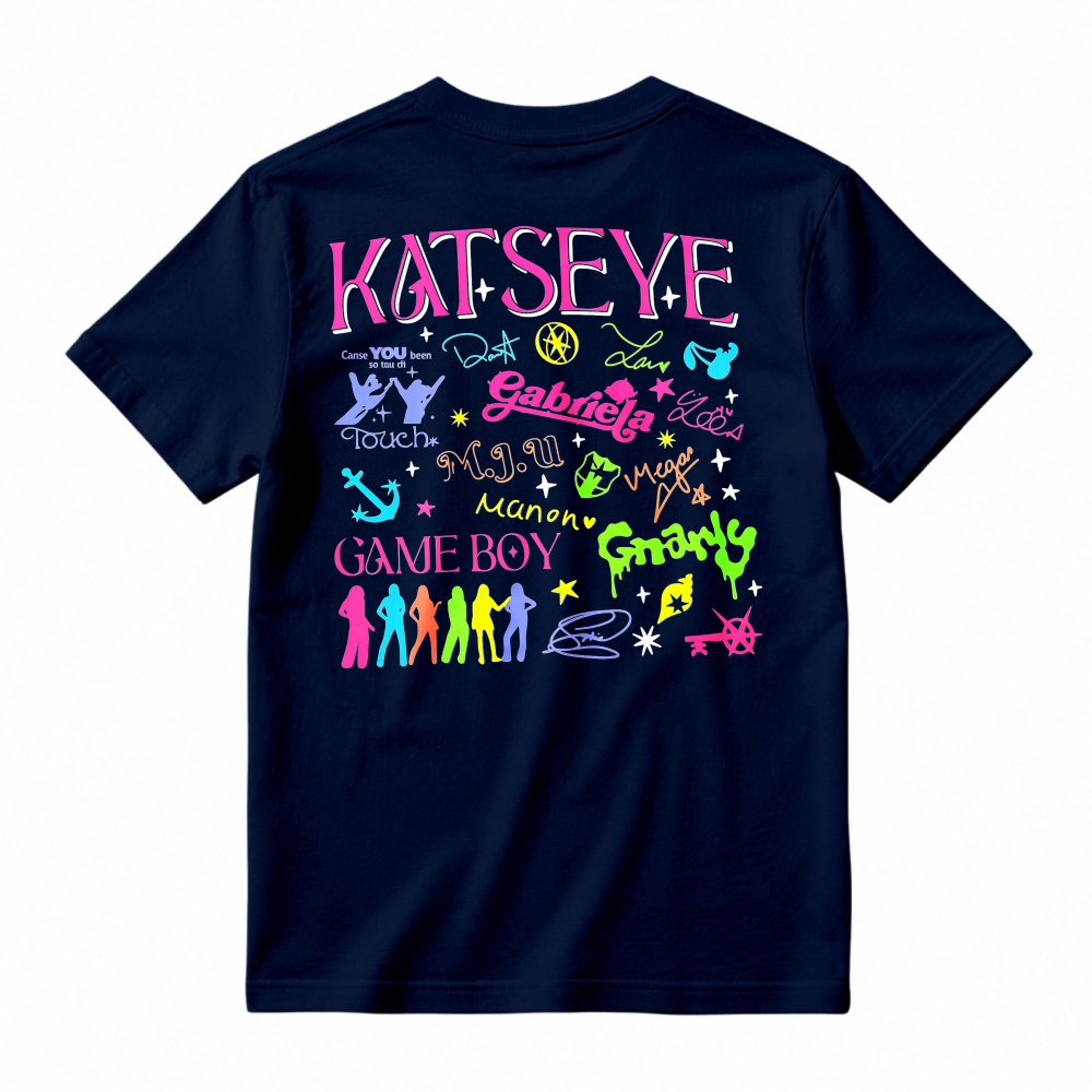 Katseye Group Name And Member Names Graffiti Style Graphic T-shirt