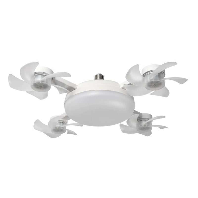 Four head socket ceiling fan light