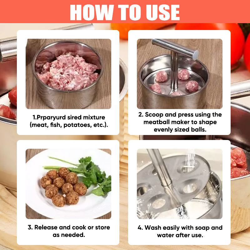 Cleaning Stainless Steel Meatball Maker