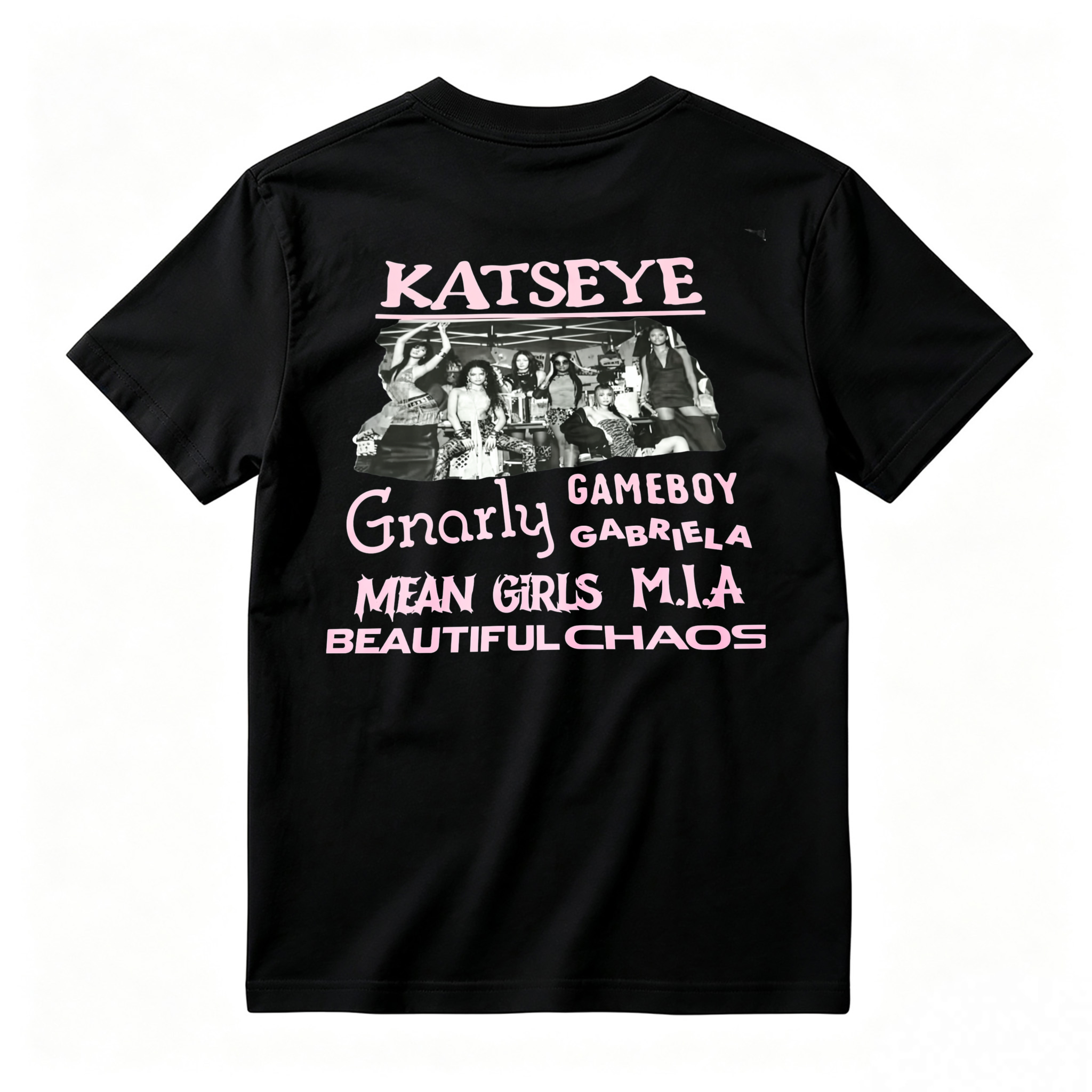 Katseye Gnarly Gameboy Gabriela Mean Girls Mia Beautiful Chaos T-shirt