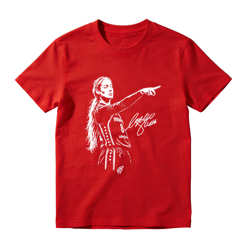 Caitlin Clark Vintage Pointing Graphic T-Shirt