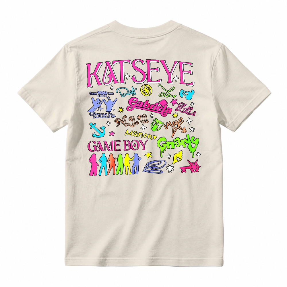 Katseye Group Name And Member Names Graffiti Style Graphic T-shirt