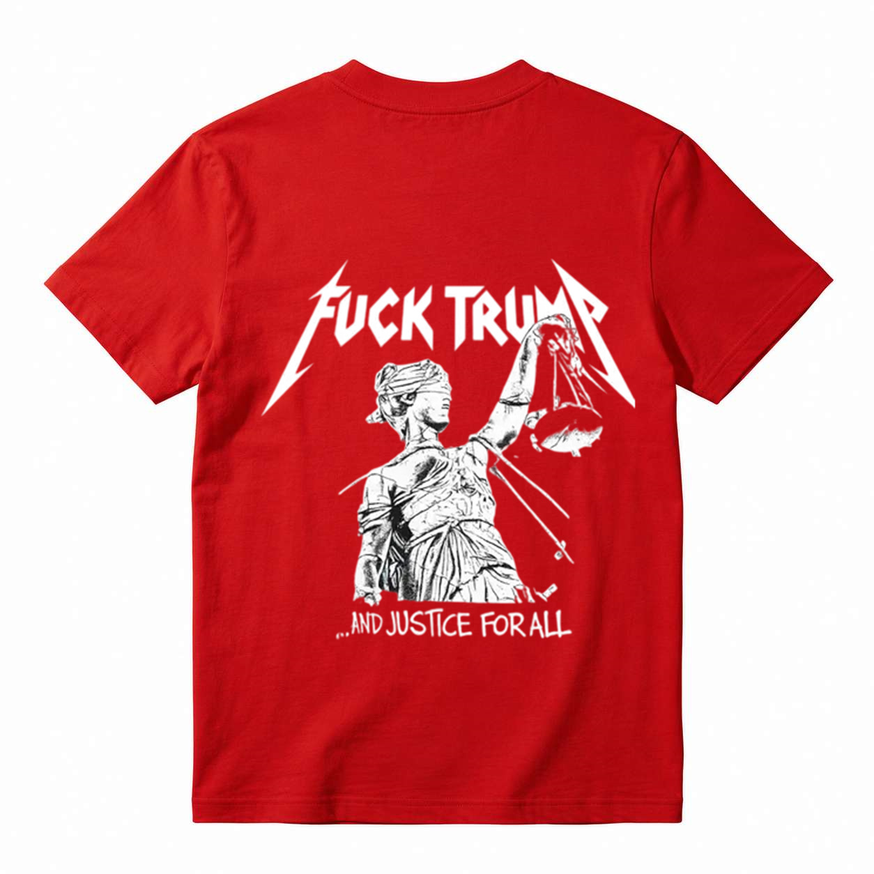 Vintage Metal Protest Graphic and Justice For All T-Shirt
