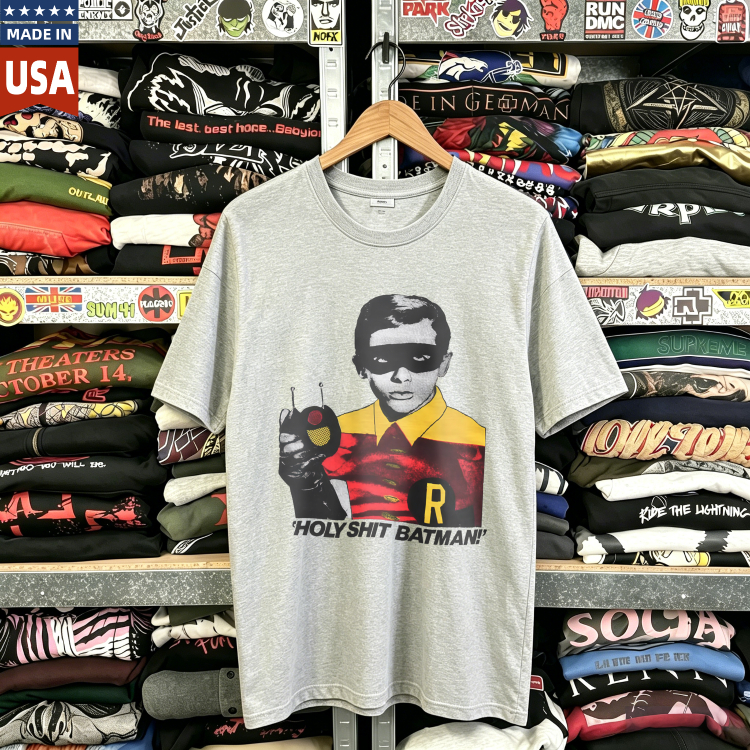 CozTee Holy Sh*t Batman - 80's -90's Rare Graphic T-Shirt