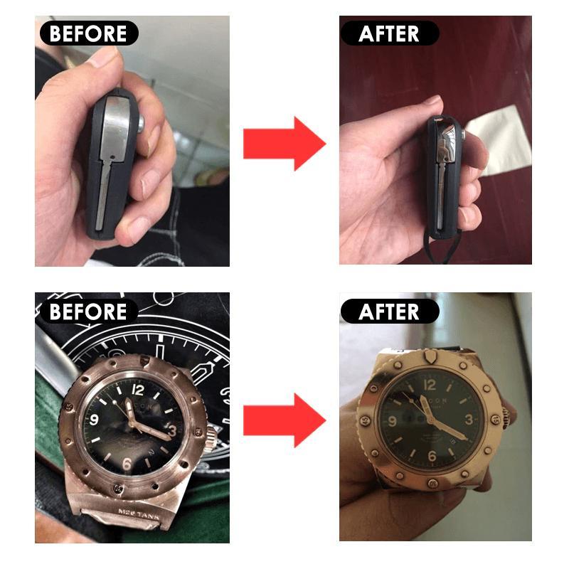 Metal polishing paste for everyday surface care