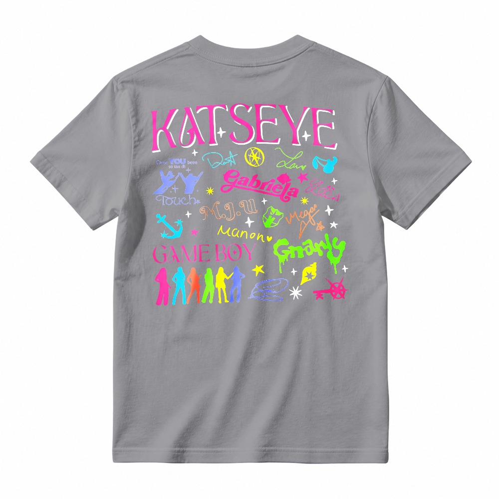 Katseye Group Name And Member Names Graffiti Style Graphic T-shirt