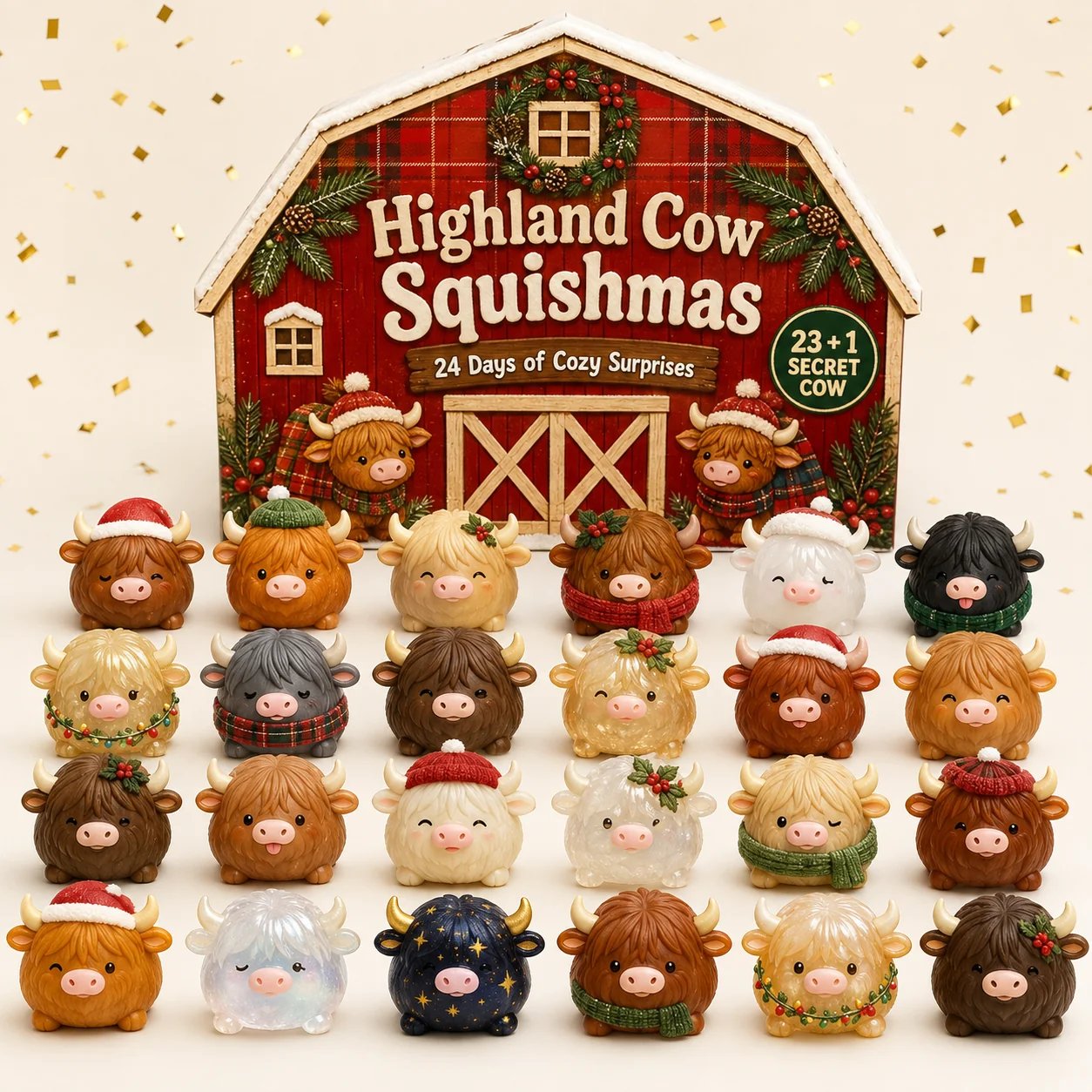 Squishmas Advent Calendar-24 Cows